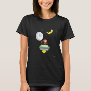 Kleinkinder im Retro-Weltraum mit Vintagen Stilkar T-Shirt