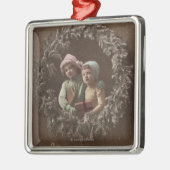 Kleinkinder in Armclasp Silbernes Ornament (Links)