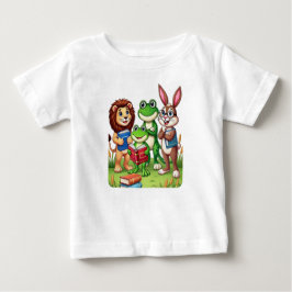 Kleinkinder lesen T - Shirt Tierbücher Niedlich