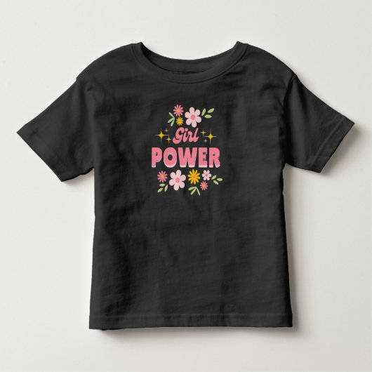 Kleinkinder Mädchen Power Blumengeschenk Ideen T - Kleinkind T-shirt (Vorderseite)