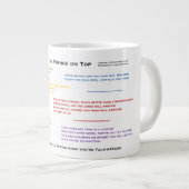 Kleinkinder mit dem Rand oben Jumbo-Tasse (Vorderseite Rechts)