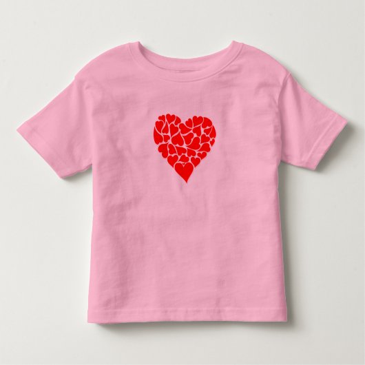 Kleinkinder Shirt-Valentine-Herz Kleinkind T-shirt (Vorderseite)