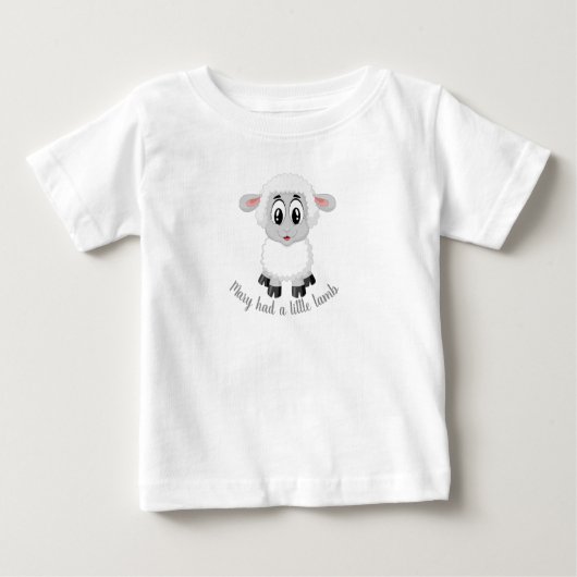 Kleinkinder-T - Shirt mit Babylamm (Vorderseite)