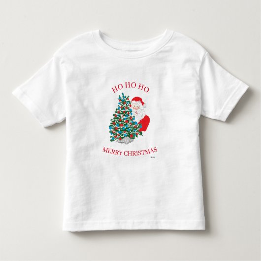 Kleinkinder T - Shirt / SANTA HO HO HO HO (Vorderseite)
