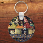 Kleinkinder und Orangen Schlüsselanhänger (Vorderseite)