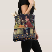 Kleinkinder und Orangen Tasche (Von Nahem)