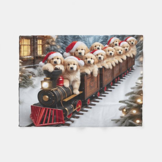 Kleinkinder Weihnachtsblanket Fleecedecke (Vorderseite (Horizontal))