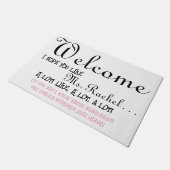 Kleinkinder wohnen hier und empfangen die Mütter.  Fußmatte (Schrägansicht)