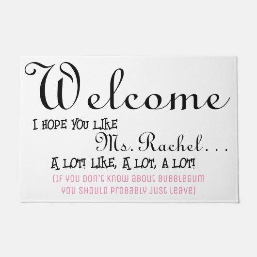 Kleinkinder wohnen hier und empfangen die Mütter. Fußmatte (Vorderseite)