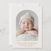 Kleinkindgeburt Ankündigung (Vorderseite)