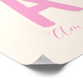 Kleinkindlicher Erstdruck nach Maß Poster (Ecke)