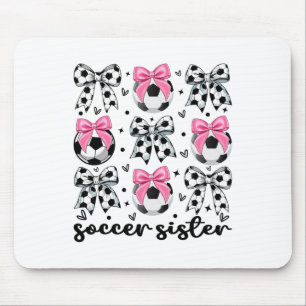 Kleinkwester Schwester Coquette Fußball Bogen Cute Mousepad