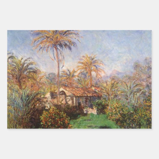 Kleinlandwirt in Bordighera von Claude Monet Geschenkpapier Set (Vorderseite)
