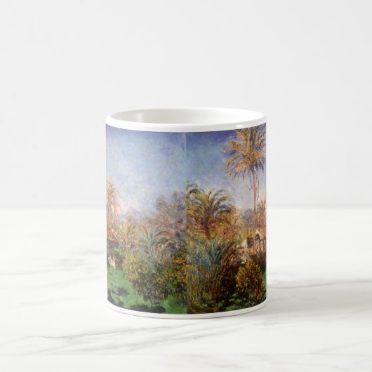Kleinlandwirt in Bordighera von Claude Monet Kaffeetasse (Mittel)