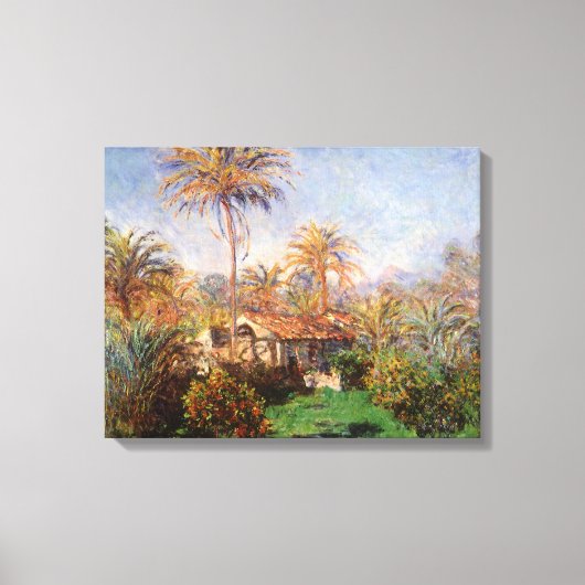 Kleinlandwirt in Bordighera von Claude Monet Leinwanddruck (Vorderseite)