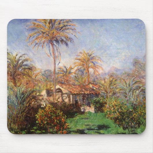 Kleinlandwirt in Bordighera von Claude Monet Mousepad (Vorne)