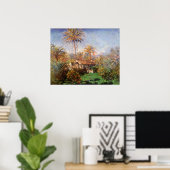 Kleinlandwirt in Bordighera von Claude Monet Poster (Heimbüro)