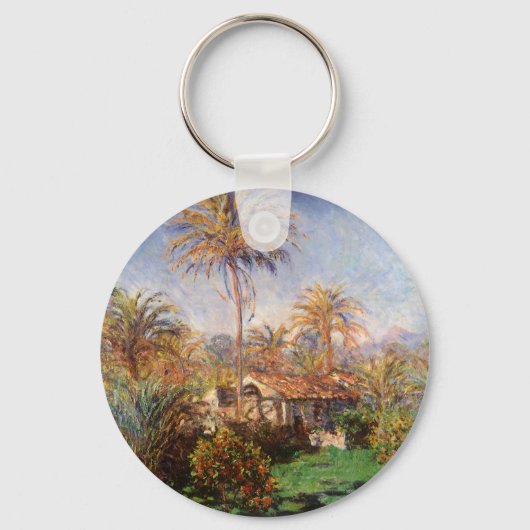 Kleinlandwirt in Bordighera von Claude Monet Schlüsselanhänger (Vorderseite)