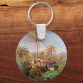 Kleinlandwirt in Bordighera von Claude Monet Schlüsselanhänger (Vorderseite)