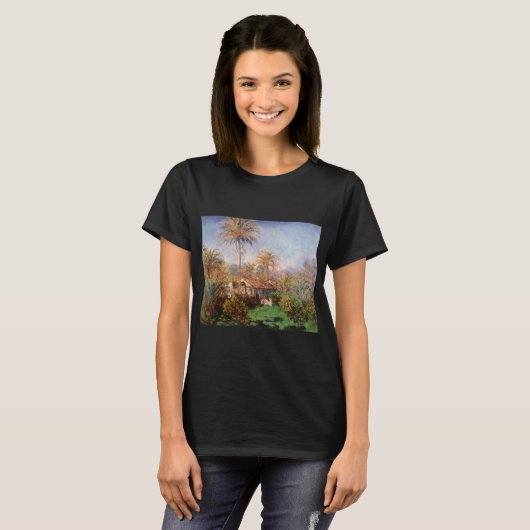 Kleinlandwirt in Bordighera von Claude Monet T-Shirt (Vorne ganz)