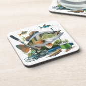 Kleinmund-Bass mit dem entsprechenden Tackle Getränkeuntersetzer (Linke Seite)