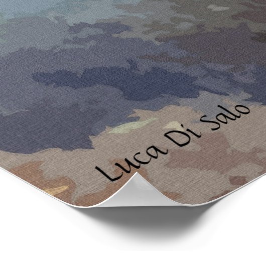 Kleinmund-Bassmalerei Poster (Ecke)