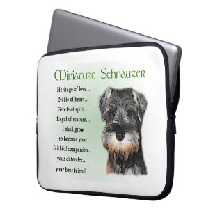 Kleinschnauzer-Welpe Laptopschutzhülle