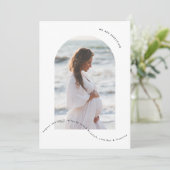 Kleinschwangerschaft des Fotos Ankündigung (Stehend Vorderseite)