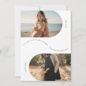 Kleinschwangerschaft des Fotos Ankündigung (Rückseite)