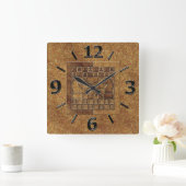 KLEINSPIEL IN STEIN QUADRATISCHE WANDUHR (Zuhause)