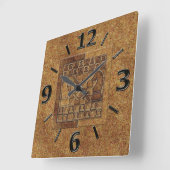 KLEINSPIEL IN STEIN QUADRATISCHE WANDUHR (Winkel)