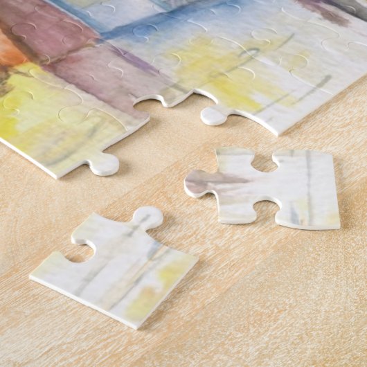 Kleinstadt nachts puzzle (Seite)