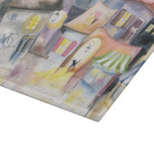 Kleinstadt nachts schneidebrett (Ecke)