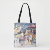 Kleinstadt nachts tasche (Vorderseite)