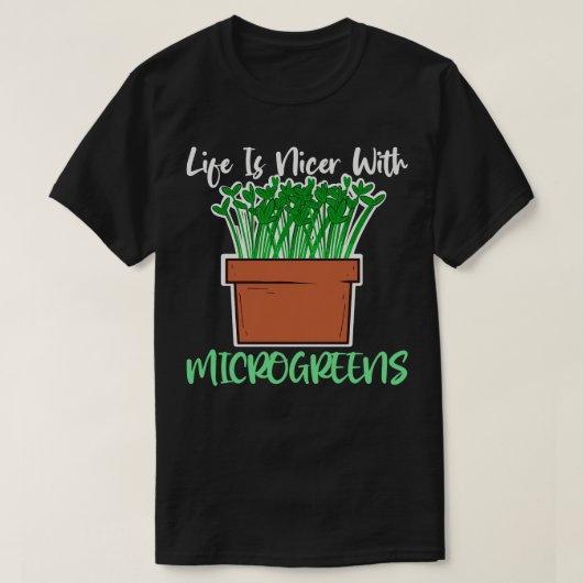 Kleinstbauernhof gesunde Mikrogrün T-Shirt (Design vorne)
