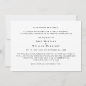 Kleinste kleinere Hochzeitsschrift-Foto (Rückseite)