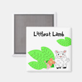 Kleinste Lamm Magnet (Vorderseite/Rückseite)