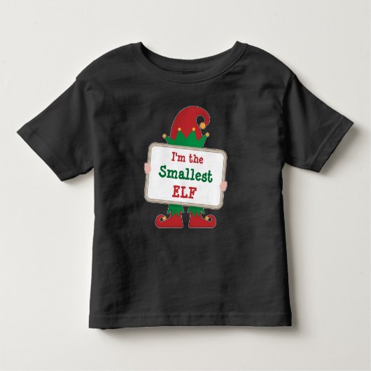 Kleinster Elf | Personalisierter Weihnachtself-T - Kleinkind T-shirt (Vorderseite)