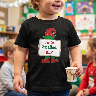 Kleinster Elf Personalisierter Weihnachtself-T - Kleinkind T-shirt