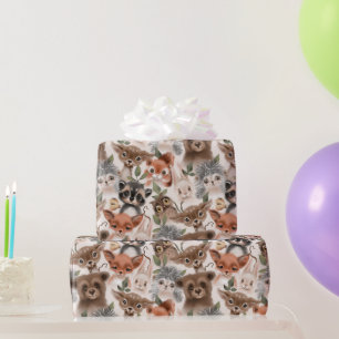 Kleintiere aus Woodland Geschenkpapier