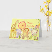 Kleintiere: Geburtskarte für Kinder Karte (Gelbe Blume)