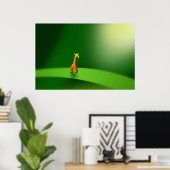 Kleintiere - Giraffe Poster (Heimbüro)