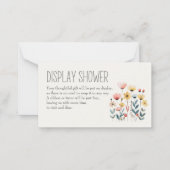 Kleintiere mit Kinderzimmer Baby Display Dusche No Mitteilungskarte (Vorderseite)