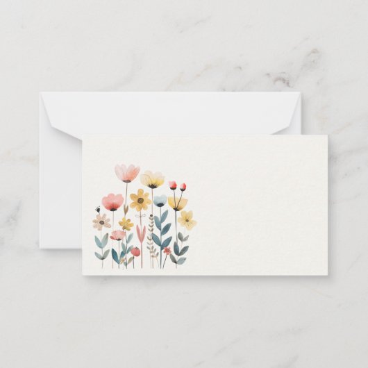 Kleintiere mit Kinderzimmer Baby Display Dusche No Mitteilungskarte (Rückseite)