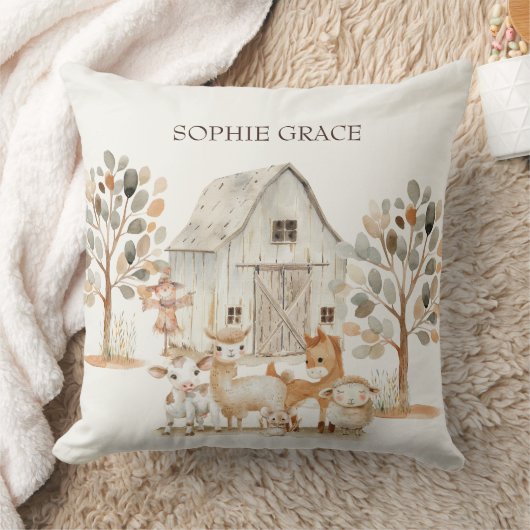 Kleintiere von Kinderzimmern Kissen (Decke)