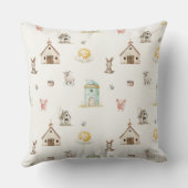 Kleintiere von Kinderzimmern Kissen (Rückseite)