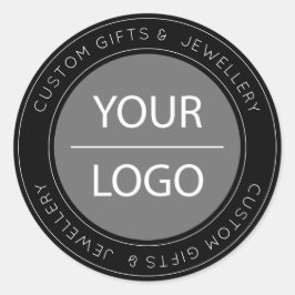 Kleinunternehmen, maßgeschneidert, modernes, schwa runder aufkleber