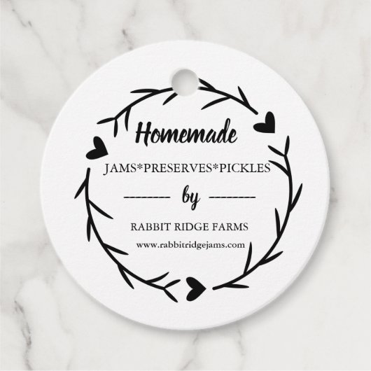 Kleinunternehmen mit Etikettenkennzeichnung Geschenkanhänger (Vorderseite)