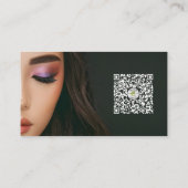 Kleinunternehmen MUA Elegante Makeup Artist Visitenkarte (Rückseite)