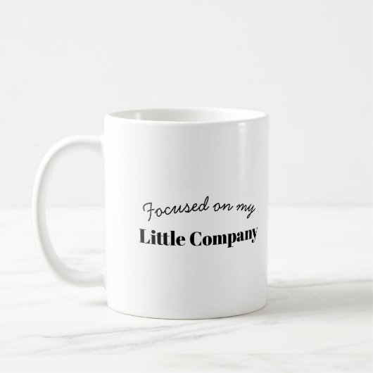 Kleinunternehmer Achte auf dein Geschäft Design Kaffeetasse (Links)